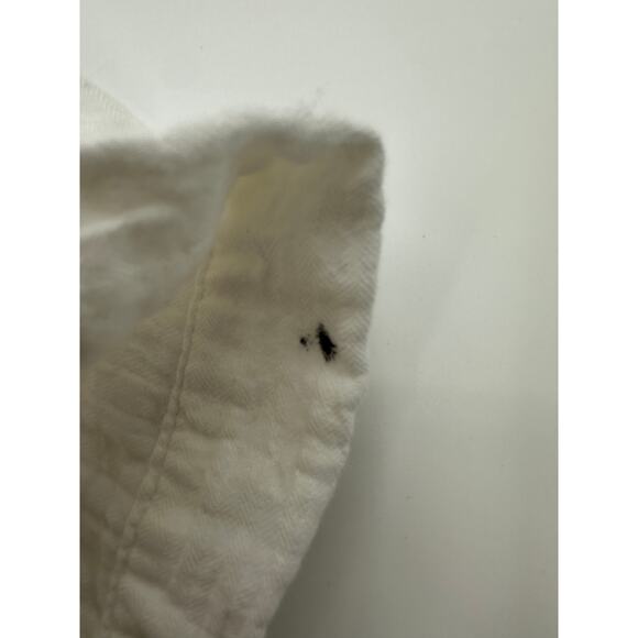 Loft Button Front Shirt Women Size S White Crinkle Dolman Shirt Minimal - Picture 8 of 9